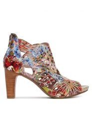 Laura Vita Sandały Albane 48 Kolorowy. Sandały damskie Laura Vita, bez wzorów, ze skóry, bez obcasa, na słupku, bez zapięcia. Za 529.99 zł.