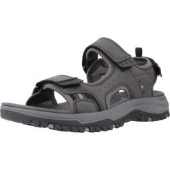 Sandały SKECHERS PREWITT Czarny. Czarne sandały męskie Skechers, bez wzorów, z materiału, bez zapięcia. Za 203.99 zł.