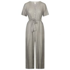 Trespass Ariya - Kombinezon damski w paski szałwiowej mgły. Niebieskie sukienki damskie Trespass, m, bez wzorów, z materiału, sportowe, bez kołnierzyka, bez ramiączek, mini, sportowe. Za 280.99 zł.