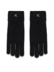 Calvin Klein Rękawiczki LV04F8141G Czarny. Czarne rękawiczki damskie Calvin Klein, bez wzorów, z dzianiny. Za 249.99 zł.