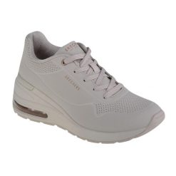 Buty sportowe Sneakersy damskie, Skechers Million Air-Elevated Air. Białe obuwie sportowe damskie Skechers, bez wzorów, bez zapięcia, trekkingowe. Za 329.99 zł.