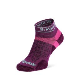 Skarpety do biegania Bridgedale UL T2 MERINO SPORT LD. Czerwone skarpetki damskie Bridgedale, bez wzorów. Za 72.99 zł.