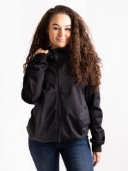 Damska kurtka softshell bez izolacji stretch Basic, czarny. Czarne kurtki sportowe damskie UNUO, na jesień, xl, bez wzorów, z materiału, bez ramiączek, bez kaptura, trekkingowe. Za 264.00 zł.