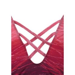 Strój kąpielowy Basic. Czerwone stroje kąpielowe damskie LASCANA, bez wzorów. Za 376.00 zł.
