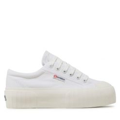 Trampki Superga. Białe trampki i tenisówki damskie Superga, bez wzorów, bez zapięcia. Za 229.99 zł.