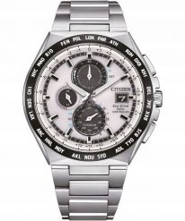 Zegarek Citizen Męski Super Titanium biała tarcza 43 mm (AT8238-84A). Białe zegarki męskie CITIZEN, bez wzorów. Za 2,844.99 zł.