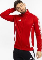 Adidas Bluza męska adidas Tiro 24 Training czerwona IR7499 M. Czerwone bluzy męskie Adidas, m, bez wzorów, bez ramiączek, bez kaptura. Za 127.86 zł.