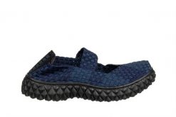 Półbuty Rock Over Deep Blue 032036, Granatowy, Materiał - 38. Niebieskie obuwie sportowe damskie Rock Spring, na lato, bez wzorów, z materiału, rockowe, bez obcasa, bez zapięcia. W wyprzedaży za 164.99 zł.