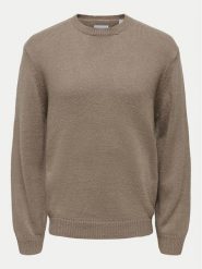Only & Sons Sweter Anthony 22029798 Beżowy Regular Fit. Brązowe swetry męskie Only & Sons, m, bez wzorów, z syntetyku, bez kołnierzyka, bez ramiączek. Za 139.99 zł.