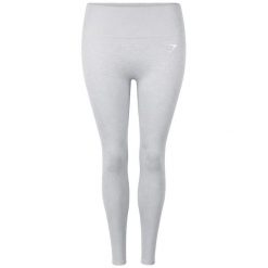 Legginsy treningowe damskie Gymshark Vital Seamless. Szare legginsy damskie GYMSHARK, bez wzorów, z elastanu. Za 139.99 zł.