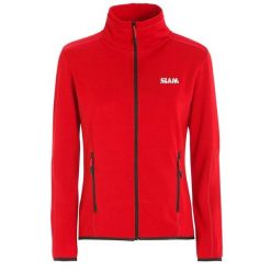 Bluza Polarowa Slam Act Ws Grid Damskie. Czerwone bluzy damskie SLAM, l, bez wzorów, z materiału, sportowe, bez ramiączek, bez kaptura. Za 693.99 zł.