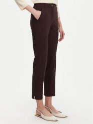 Marella Spodnie materiałowe Aletta 2523786014 Brązowy Regular Fit. Brązowe spodnie materiałowe damskie Marella, bez wzorów, z materiału. Za 669.99 zł.