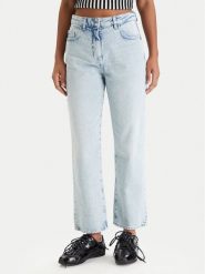 Patrizia Pepe Jeansy 8P0803/D1WZB-CB01 Niebieski Regular Fit. Niebieskie jeansy damskie Patrizia Pepe, bez wzorów, z bawełny. Za 919.99 zł.