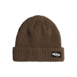 Czapka z mankietem dla Mężczyzn TOFINO Brązowy. Brązowe czapki męskie Quiksilver, z aplikacjami, z materiału. Za 159.00 zł.