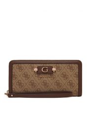 Guess Portfel 183062 Brązowy. Brązowe portfele damskie Guess, ze skóry. Za 264.99 zł.