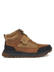 Clarks Trekkingi ATL TrekHi GTX 26184483 Brązowy. Brązowe botki męskie Clarks, bez wzorów, z nubiku, bez obcasa, bez zapięcia. Za 599.99 zł.