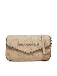 KARL LAGERFELD Torebka A1W32045 Beżowy. Brązowe torebki do ręki damskie KARL LAGERFELD, bez wzorów, ze skóry, bez dodatków. Za 469.99 zł.