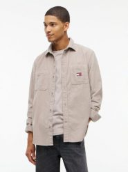 Tommy Jeans koszula z sztruksu Mężczyźni Comfort Fit Bawełna (100%) szary, XL. Szare koszule męskie Tommy Jeans, m, bez wzorów, z bawełny, klasyczne, bez kołnierzyka, bez ramiączek. Za 409.95 zł.