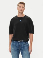 HUGO Sweter San Carson-CP 50543765 Czarny Relaxed Fit. Czarne swetry męskie Hugo, m, bez wzorów, z syntetyku, bez kołnierzyka, bez ramiączek. Za 409.99 zł.