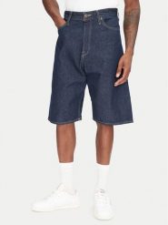 Jack & Jones Szorty jeansowe Ron 12272214 Granatowy Baggy Fit. Niebieskie szorty męskie Jack & Jones, bez wzorów, z bawełny. Za 119.99 zł.