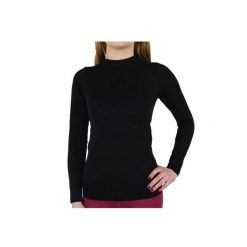 T-shirt Damski Bezszwowy Z Długim Rękawem. Czarne bielizna sportowa damska Gym Hero, bez wzorów. Za 205.99 zł.