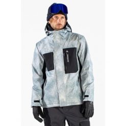 Kurtka Męska Snowboardowa SURFANIC STX 10.000 Avalanche Szara. Szare kurtki męskie Surfanic, na zimę, m, bez wzorów, sportowe, bez kaptura. Za 999.99 zł.