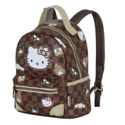 Plecak szkolny HELLO KITTY Poliester. Brązowe plecaki męskie Hello Kitty, bez wzorów, z poliesteru. Za 155.80 zł.