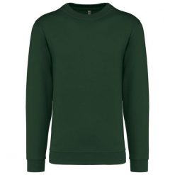 Bluza z okrągłym dekoltem Kariban. Zielone bluzy damskie KARIBAN, xl, bez wzorów, z bawełny, bez ramiączek, bez kaptura. Za 128.50 zł.