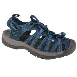 Buty do chodzenia damskie Keen Whisper. Niebieskie obuwie trekkingowe damskie Keen, z materiału, bez zapięcia. Za 585.00 zł.