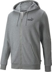 Puma Bluza męska Puma ESS+ Tape Full-Zip Hoodie TR szara 848768 03 XL. Szare bluzy męskie Puma, m, bez wzorów, bez kaptura. Za 199.78 zł.