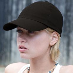 Bawełniana Czapka Bejsbolówka Niski Profil. Czerwone czapki damskie RESULT, bez wzorów, z bawełny. Za 38.99 zł.