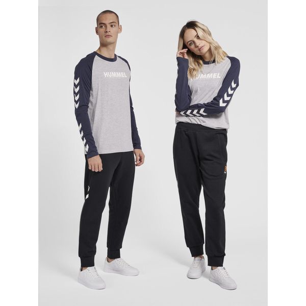 Koszulka z długim rękawem Hummel Legacy Blocked. Szare bluzki damskie Hummel, xs, bez wzorów, sportowe, bez kołnierzyka, bez ramiączek. Za 144.00 zł.