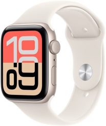 Smartwatch Apple Watch SE 3 GPS 40mm Starlight Alu Sport S/M Beżowy (MEH34RK/A). Brązowe zegarki smartwatch Apple, bez wzorów. Za 1,047.82 zł.