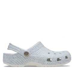 Klapki Crocs. Szare klapki damskie Crocs, bez wzorów, bez obcasa, bez zapięcia. Za 259.99 zł.