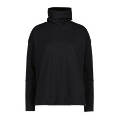 Damski sweter z okrągłym dekoltem CMP. Czarne swetry nierozpinane damskie CMP, na zimę, bez wzorów, bez kołnierzyka, bez ramiączek. Za 276.00 zł.