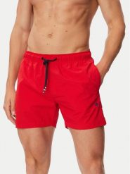 Beverly Hills Polo Club Szorty kąpielowe P-SS26M-UNION-0057 Czerwony Regular Fit. Czerwone kąpielówki męskie Beverly Hills Polo Club, bez wzorów, z syntetyku. Za 101.99 zł.