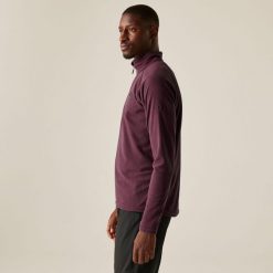 Freethink II Męski polar narciarski z zamkiem błyskawicznym. Fioletowe bluzy sportowe męskie Dare 2B, na zimę, m, bez wzorów, z polaru, bez kaptura, narciarskie. Za 79.99 zł.