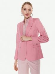Weekend Max Mara Marynarka Gelosia 23504102 Różowy Regular Fit. Czerwone marynarki i żakiety damskie Weekend Max Mara, bez wzorów, z bawełny, bez kołnierzyka, bez ramiączek. Za 1,549.00 zł.
