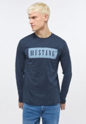 MUSTANG Adrian C Print MĘSKA KOSZULKA Z DŁUGIM RĘKAWEM Outer Space 1013540 5330. T-shirty męskie Mustang, l, bez wzorów, bez kołnierzyka, bez ramiączek. Za 99.99 zł.