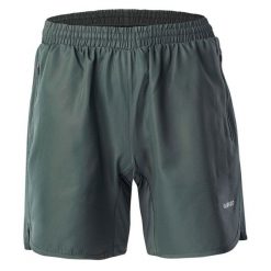 Spodenki męskie treningowe Hi-Tec Hicko - ciemnozielone, Rozmiar XL. Zielone szorty męskie Hi-tec, bez wzorów, z materiału, sportowe. W wyprzedaży za 59.99 zł.