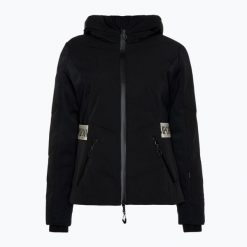 Kurtka narciarska damska EA7 Emporio Armani Kitzbuhel Protectum Thermore. Czarne kurtki sportowe damskie EA7 Emporio Armani, na zimę, l, bez wzorów, z elastanu, bez ramiączek, bez kaptura, narciarskie. Za 1,999.00 zł.