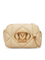 LOVE MOSCHINO Torebka JC4038PP1PLC0129 Beżowy. Brązowe listonoszki damskie Love Moschino, bez wzorów, ze skóry, bez dodatków. Za 879.99 zł.