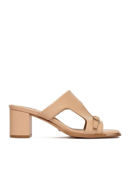 MEXX Klapki EO-WS1161-04 Beżowy. Brązowe klapki damskie Mexx, bez wzorów, ze skóry, bez obcasa, bez zapięcia. Za 155.99 zł.