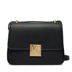 Torebka Armani Exchange. Czarne listonoszki damskie Armani Exchange, bez wzorów, bez dodatków. Za 599.99 zł.