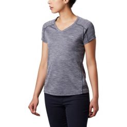 Koszulka sportowa damska Columbia Zero Rules. Niebieskie koszulki sportowe damskie Columbia, s, bez wzorów, z poliesteru, bez ramiączek, trekkingowe. W wyprzedaży za 125.00 zł.