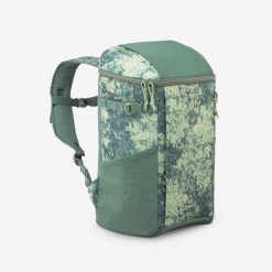 Lodówka-plecak Quechua 100 - 20 litrów. Zielone plecaki męskie QUECHUA, bez wzorów, z materiału, klasyczne. Za 79.99 zł.