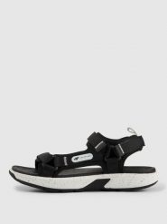 4F Sandały SVING damskie - czarne 39. Czarne sandały damskie 4F, bez wzorów, z gumy, bez obcasa, bez zapięcia. Za 199.99 zł.