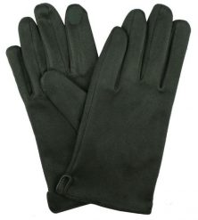 Miękkie i Delikatne Rękawiczki Męskie - Bawełniane - Ciemna Zieleń. Zielone rękawiczki męskie Em men's accessories, na jesień, bez wzorów, z bawełny. Za 99.00 zł.