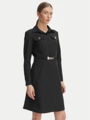 Rinascimento Sukienka koktajlowa CFC0127909003 Czarny Regular Fit. Czarne sukienki damskie Rinascimento, m, bez wzorów, z syntetyku, wizytowe, bez kołnierzyka, bez ramiączek. Za 649.99 zł.