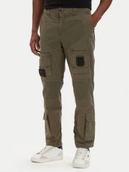 Aeronautica Militare Spodnie cargo 261PA1387UCT01493 Zielony Regular Fit. Zielone spodnie materiałowe męskie Aeronautica Militare, bez wzorów, z bawełny. Za 1,189.00 zł.